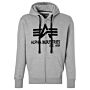 Alpha Industries Big A Classic Zip Hoody heather grey