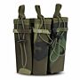 101Inc Molle pouch Sidearm 3 Mag. B woodland camo