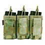 101inc Triple kangaroo M4 mag pouch ICC FG Groen