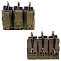 101inc Triple kangaroo M4 mag pouch groen