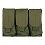 101inc Triple M4 mag pouch groen