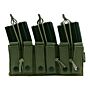 101inc Triple stacker M4 mag pouch groen