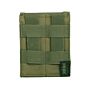 101inc Double Elastic pistol mag pouch groen