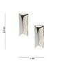 Embleem metaal 1e Luitenant Zilver/Chrome pin