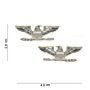 Embleem metaal Colonel rank eagles pin