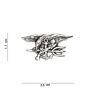 Embleem metaal US navy seal klein zilv pin