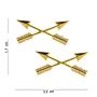 Embleem metaal Crossed arrows pin