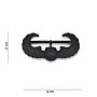 Embleem metaal Air assault wings zwart pin