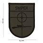 Embleem stof sniper (schild)