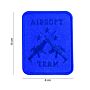 Embleem stof Airsoft team blauw