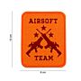 Embleem stof Airsoft team oranje