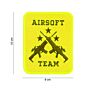 Embleem stof Airsoft team geel