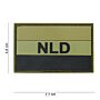 Embleem 3D PVC Nederland-NLD groen/zwart 