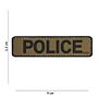 Embleem 3D PVC Police groen/zwart