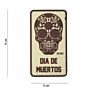 3D PVC Dia de muertos beige