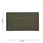 Embleem 3D PVC Assault recon groen