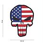 Embleem 3D PVC Punisher USA