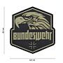 Embleem 3D PVC Bundeswehr groen