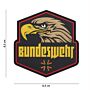 Embleem 3D PVC Bundeswehr geel