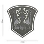 Embleem 3D PVC Belgische duivel grijs