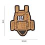 Embleem 3D PVC Tactical vest bruin