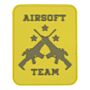 Embleem 3D PVC Airsoft team geel