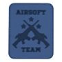 Embleem 3D PVC Airsoft team blauw