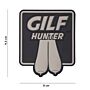 Embleem 3D PVC Gilf Hunter Zwart Groot