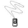 Dogtag/Flesopener Pow Mia zwart