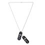 101inc Dog tag PVC Bloedgroep B- negatief zwart