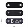 101inc Dog tag PVC Bloedgroep B+ positief