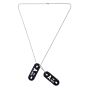 101inc Dog tag PVC Bloedgroep A- negatief zwart