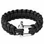 Paracord bracelet K2020 8inch zwart