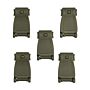 101inc Molle webbing clip 5-pack groen