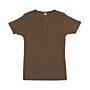 Life-Line Segun t-shirt rib met knoopjes olive