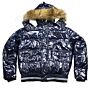 PuPha'Polo Monki bomber hooded racoon navy