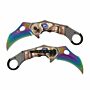 X-Treme Zakmes Karambit Rainbow Ti Skull