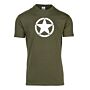 Fostex T-shirt legergroen met witte ster US Army