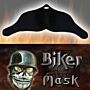 Biker Mask Neoprene half face black