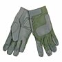 Airsoft handschoenen nomex/leer groen