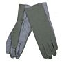 Nomex piloten handschoenen grijs/groen