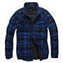 Vintage Industries Square padded shirt blauw