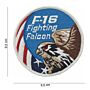 Embleem stof F-16 fighting eagle USA
