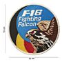 Embleem stof F-16 Fighting falcon vlag