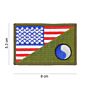 Embleem stof 29th Infantry halve vlag