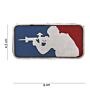 Embleem 3D PVC Major League Sniper