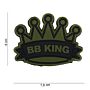 Embleem 3D PVC BB king groen