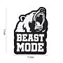 Embleem 3D PVC Beast Mode Zwart