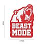 Embleem 3D PVC Beast Mode Rood