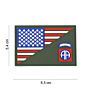 Embleem 3D PVC 82nd Airborne halve vlag